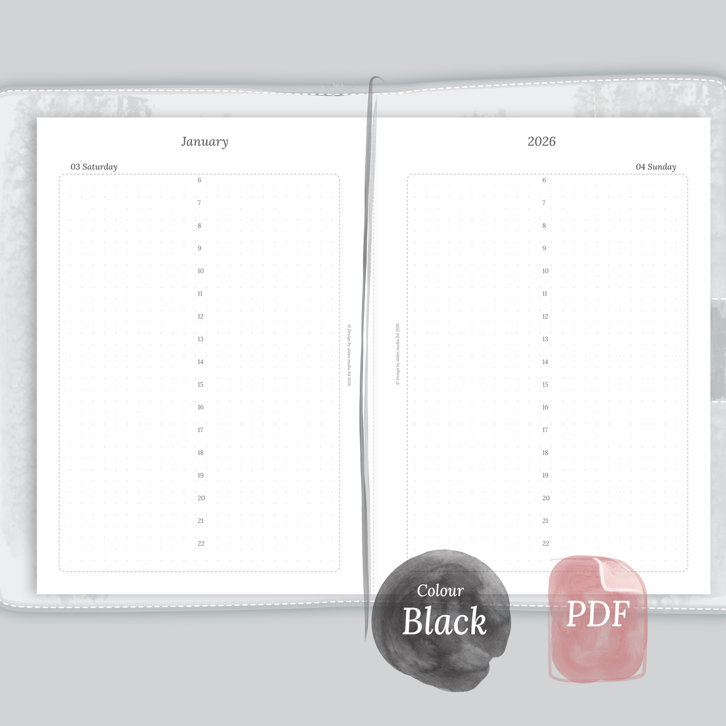 TN A5 | D1P | Day on 1 page
