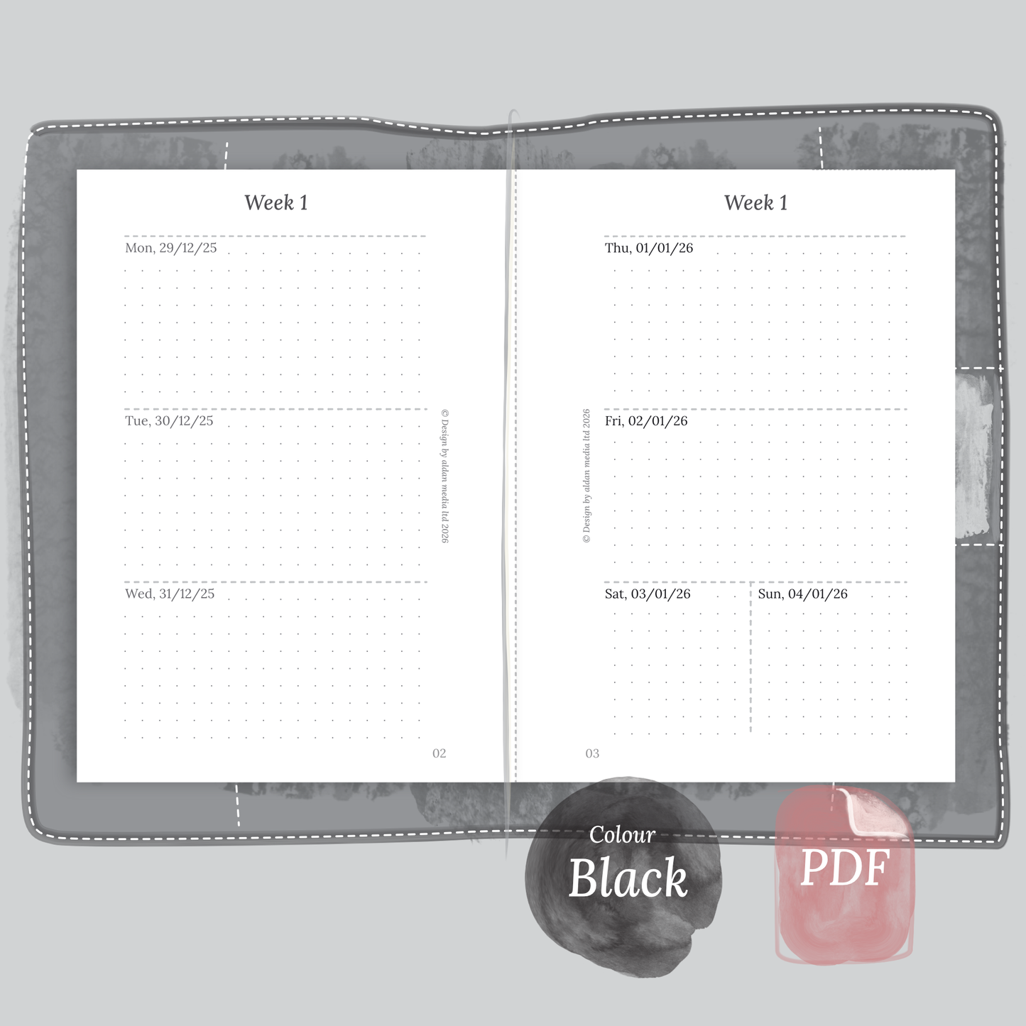 W2P | Week on 2 pages - TN Passport