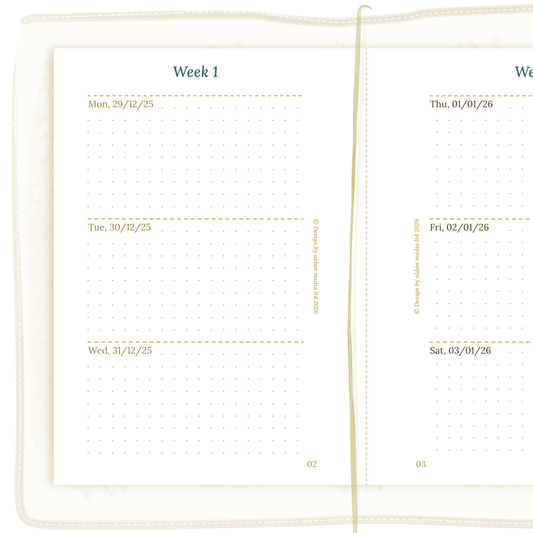 W2P | Week on 2 pages planner - TN Passport