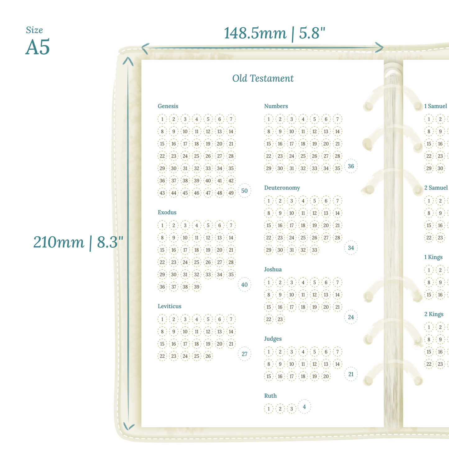 Bible reading in a year - A5