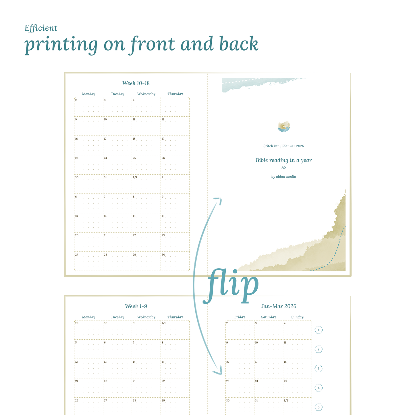 Bible reading in a year - A5