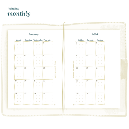 Bundle | Year at a glance, future log, monthly & week on 2 pages - TN Passport