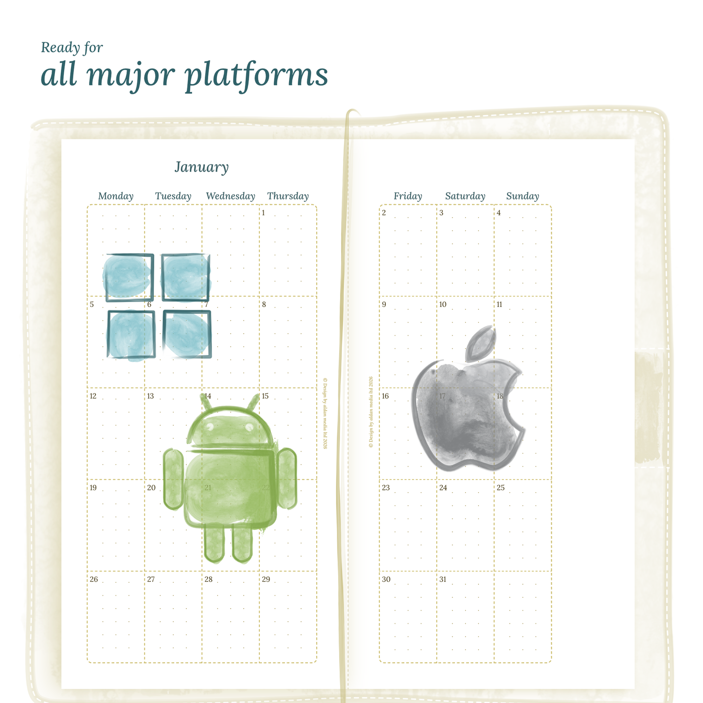 TN Standard | Bundle L | Year at a glance, future log, month on 2 pages & week on 2 pages