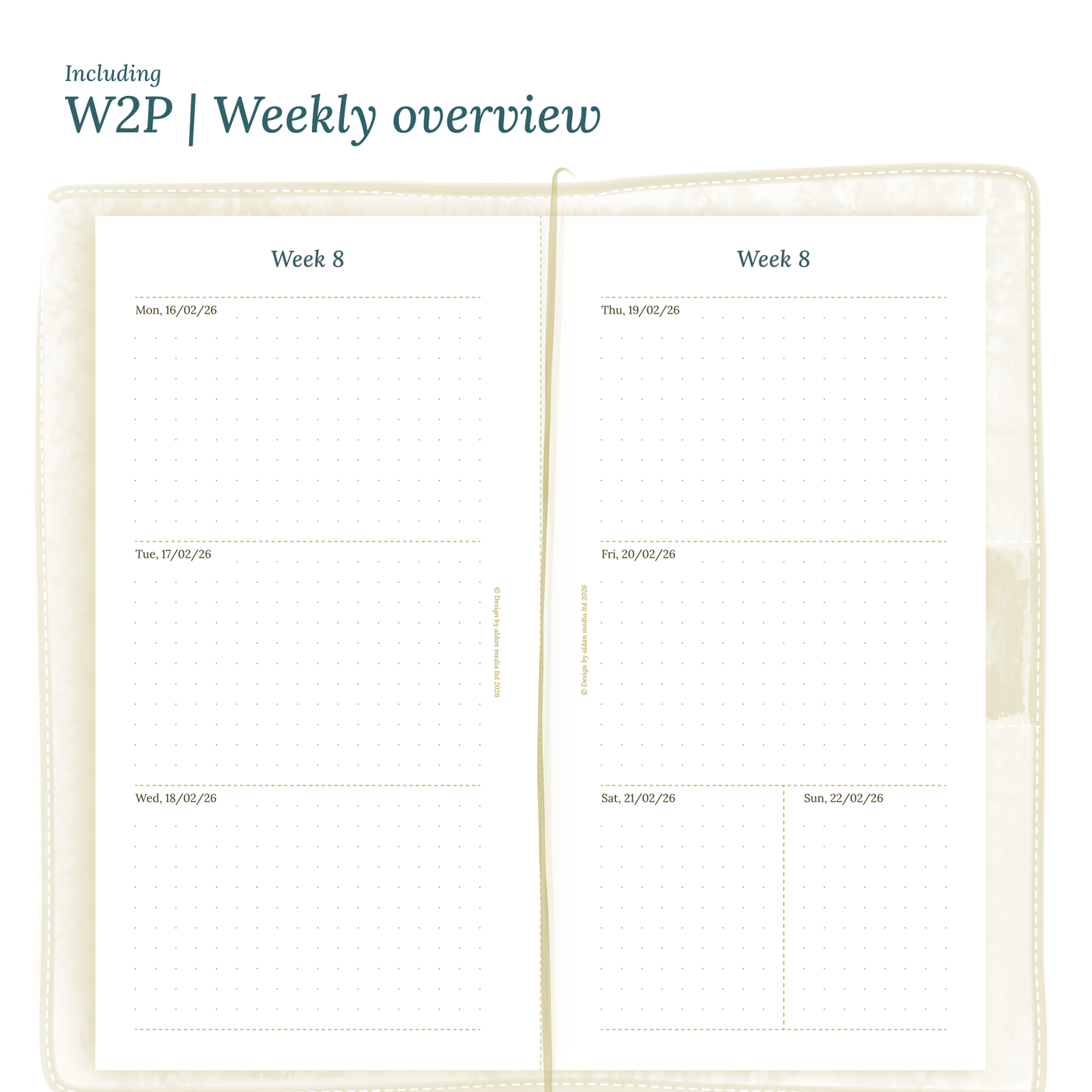 TN Standard | Bundle L | Year at a glance, future log, month on 2 pages & week on 2 pages