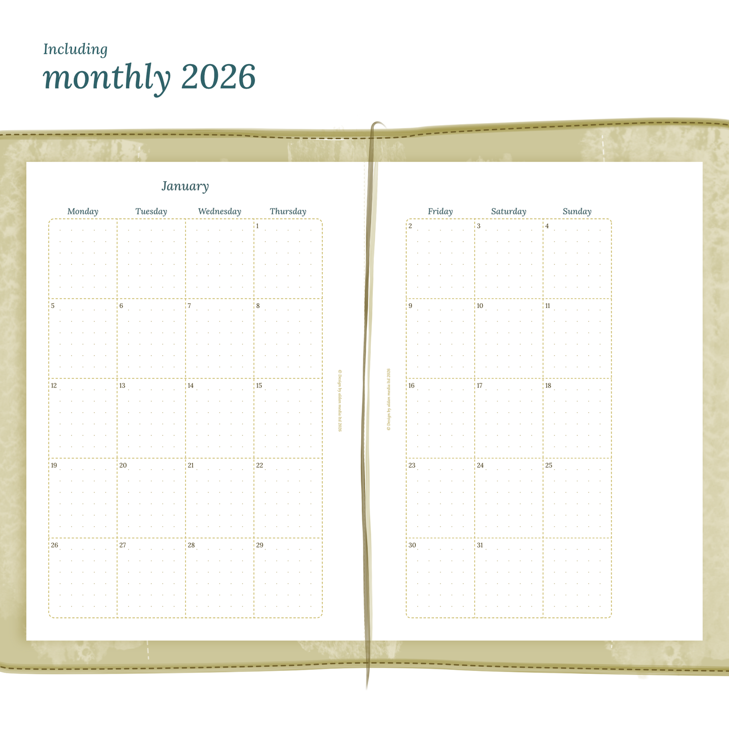 TN A5 | Bundle XL | Year at a glance, future log, month on 2 pages, week on 2 pages & daily