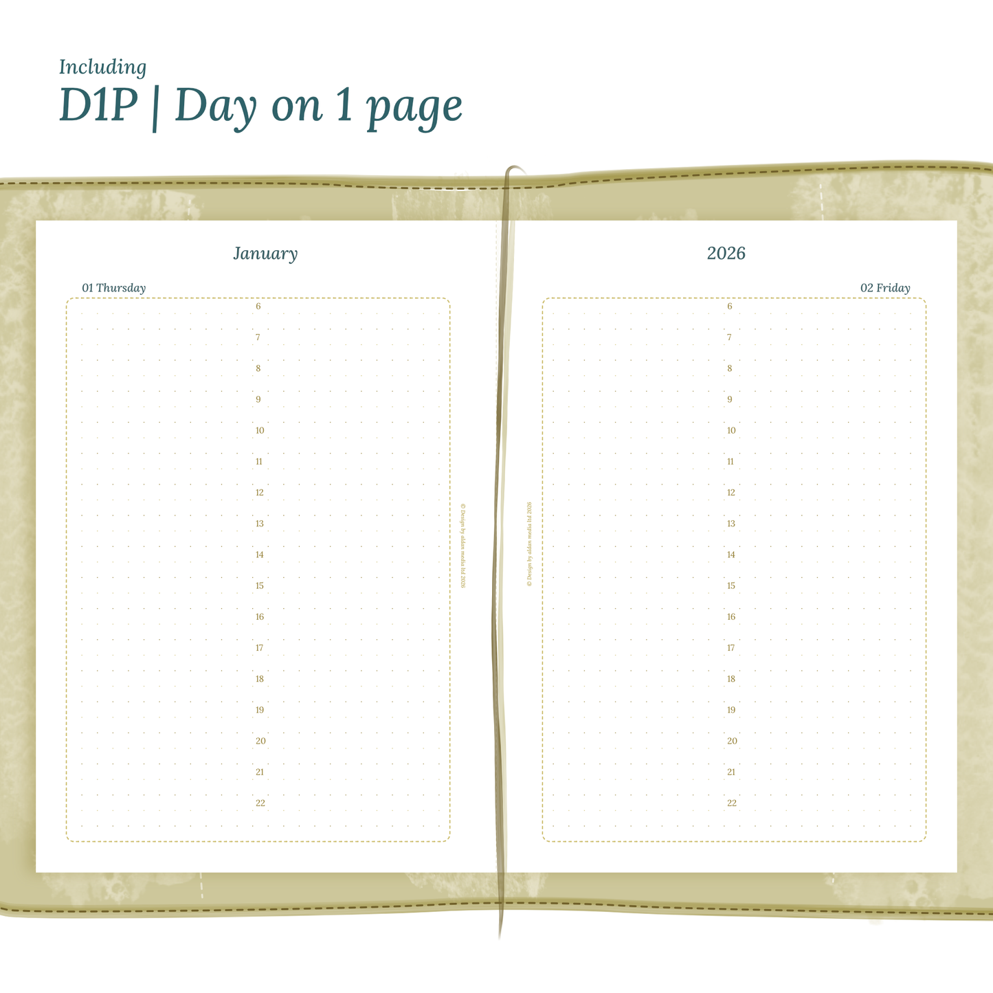 TN A5 | Bundle XL | Year at a glance, future log, month on 2 pages, week on 2 pages & daily