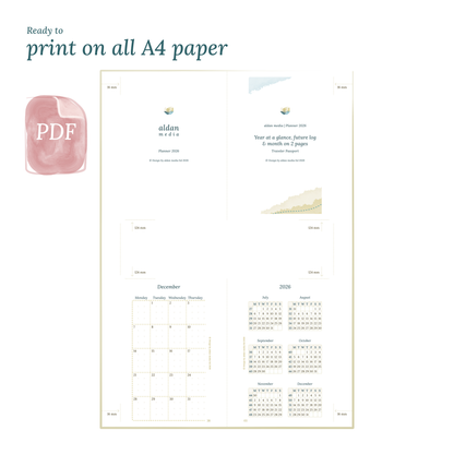 Bundle XL | Year at a glance, future log, monthly, week on 2 pages & daily - TN Passport