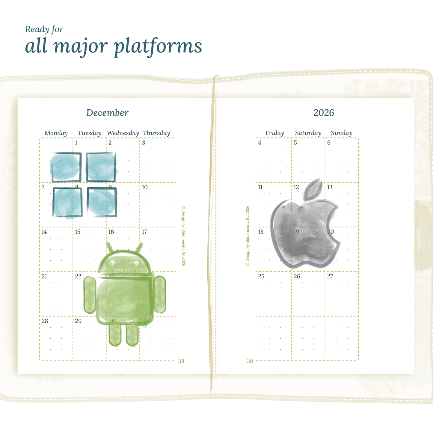 Bundle XL | Year at a glance, future log, monthly, week on 2 pages & daily - TN Passport