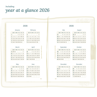 Bundle XL | Year at a glance, future log, monthly, week on 2 pages & daily - TN Passport
