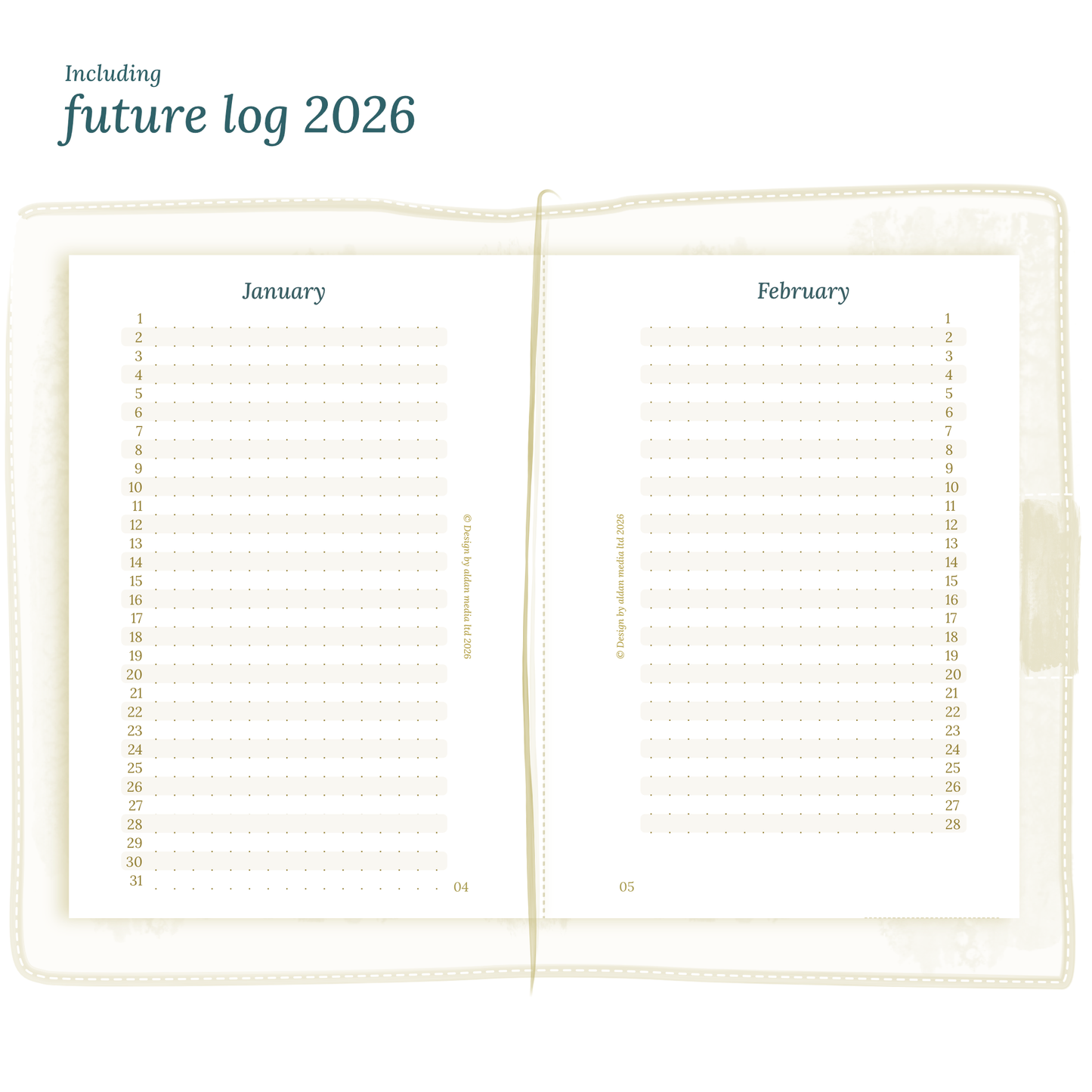 Bundle XL | Year at a glance, future log, monthly, week on 2 pages & daily - TN Passport