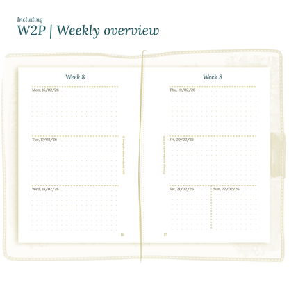 Bundle XL | Year at a glance, future log, monthly, week on 2 pages & daily - TN Passport