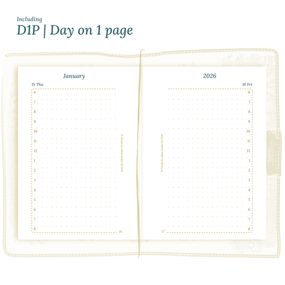Bundle XL | Year at a glance, future log, monthly, week on 2 pages & daily - TN Passport