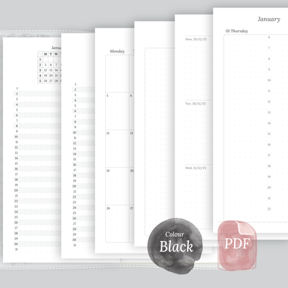 TN Standard | Bundle XL | Year at a glance, future log, month on 2 pages, week on 2 pages & daily