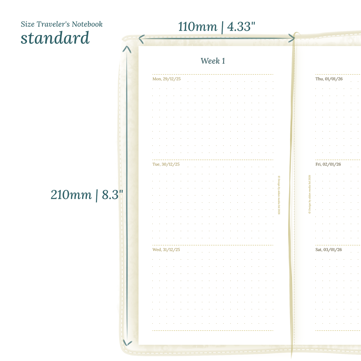 TN Standard | Bundle XL | Year at a glance, future log, month on 2 pages, week on 2 pages & daily
