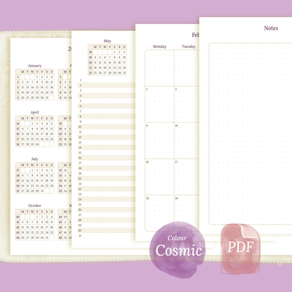 Bundle | Year at a glance, future log & monthly - A5