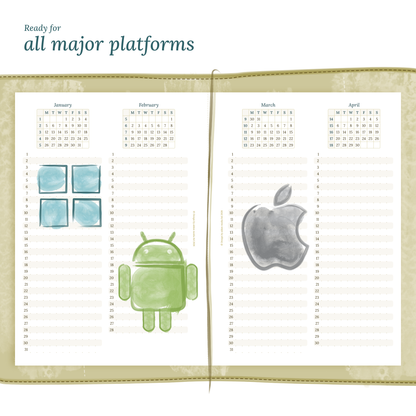 TN A5 | Bundle | Year at a glance, future log & month on 2 pages