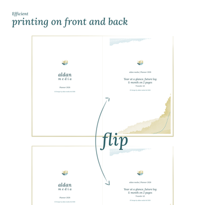 TN A5 | Bundle | Year at a glance, future log & month on 2 pages