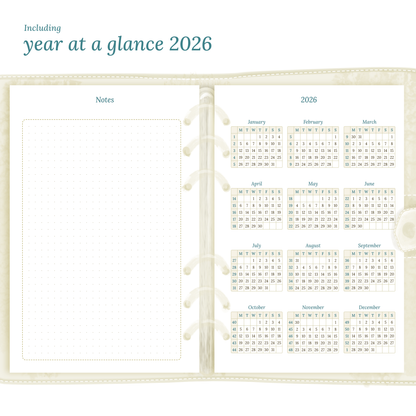 Bundle | Year at a glance, future log & monthly - A5