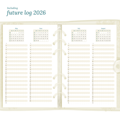 Bundle | Year at a glance, future log & monthly - A5