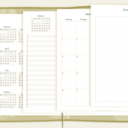 TN A5 | Bundle | Year at a glance, future log & month on 2 pages