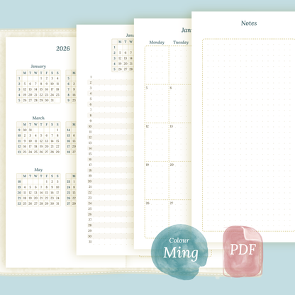 TN Standard | Bundle | Year at a glance, future log & month on 2 pages