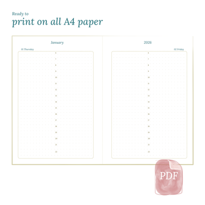 D1P | Day on 1 page - A5