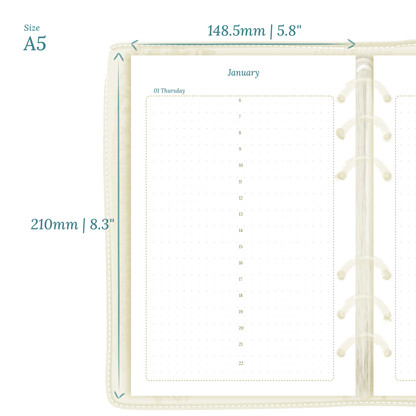 D1P | Day on 1 page - A5