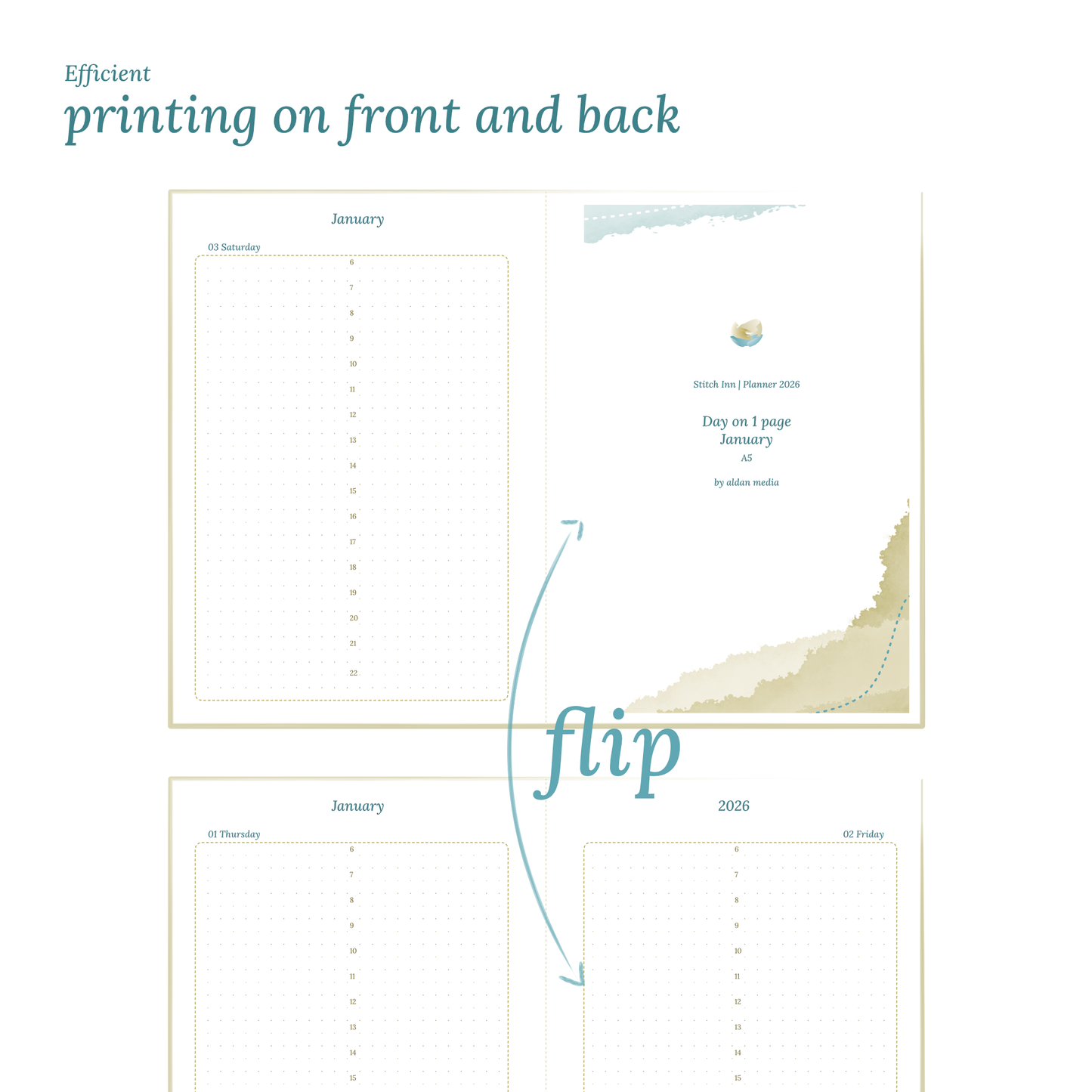 D1P | Day on 1 page - A5