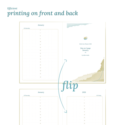 D1P | Day on 1 page - A5