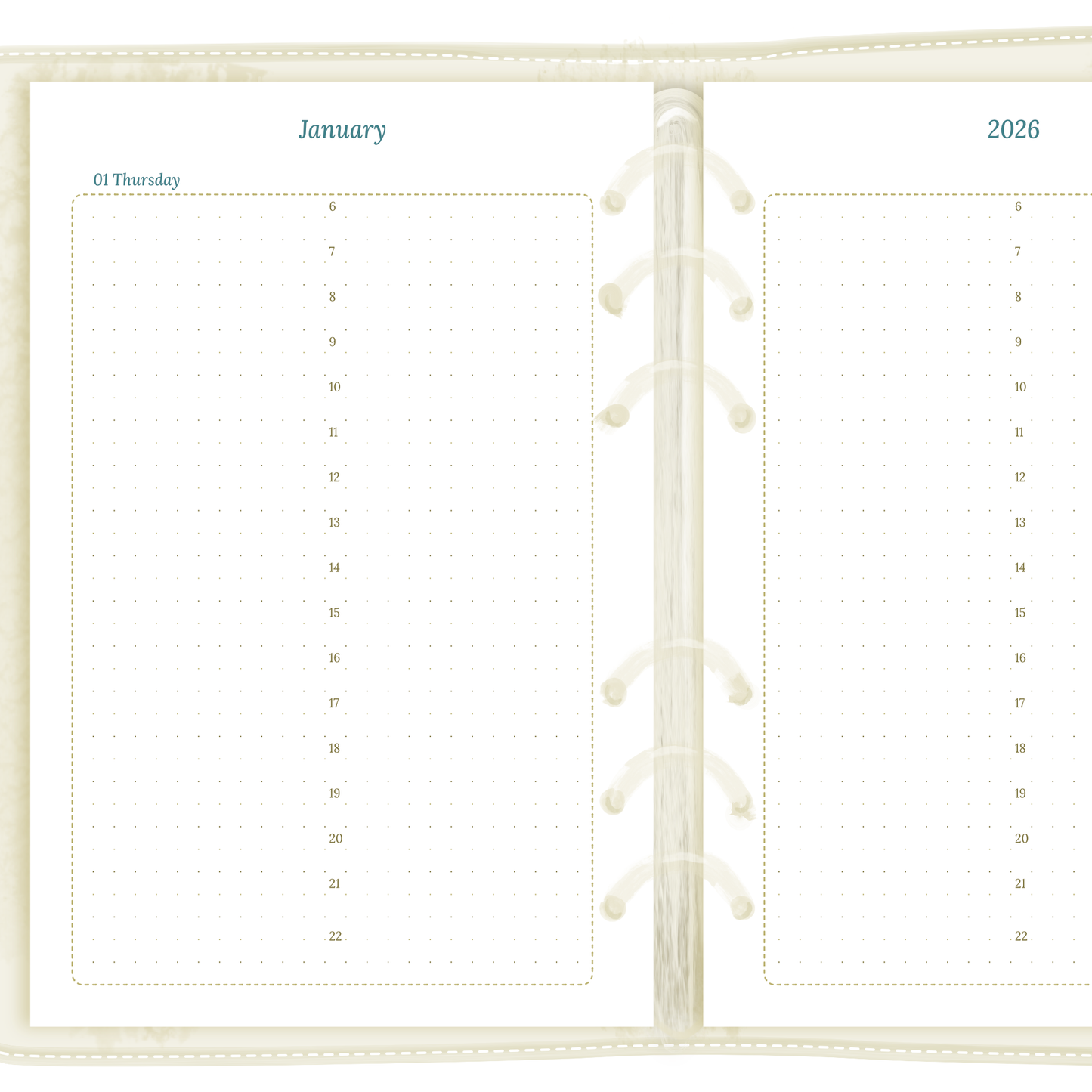 D1P | Day on 1 page - A5