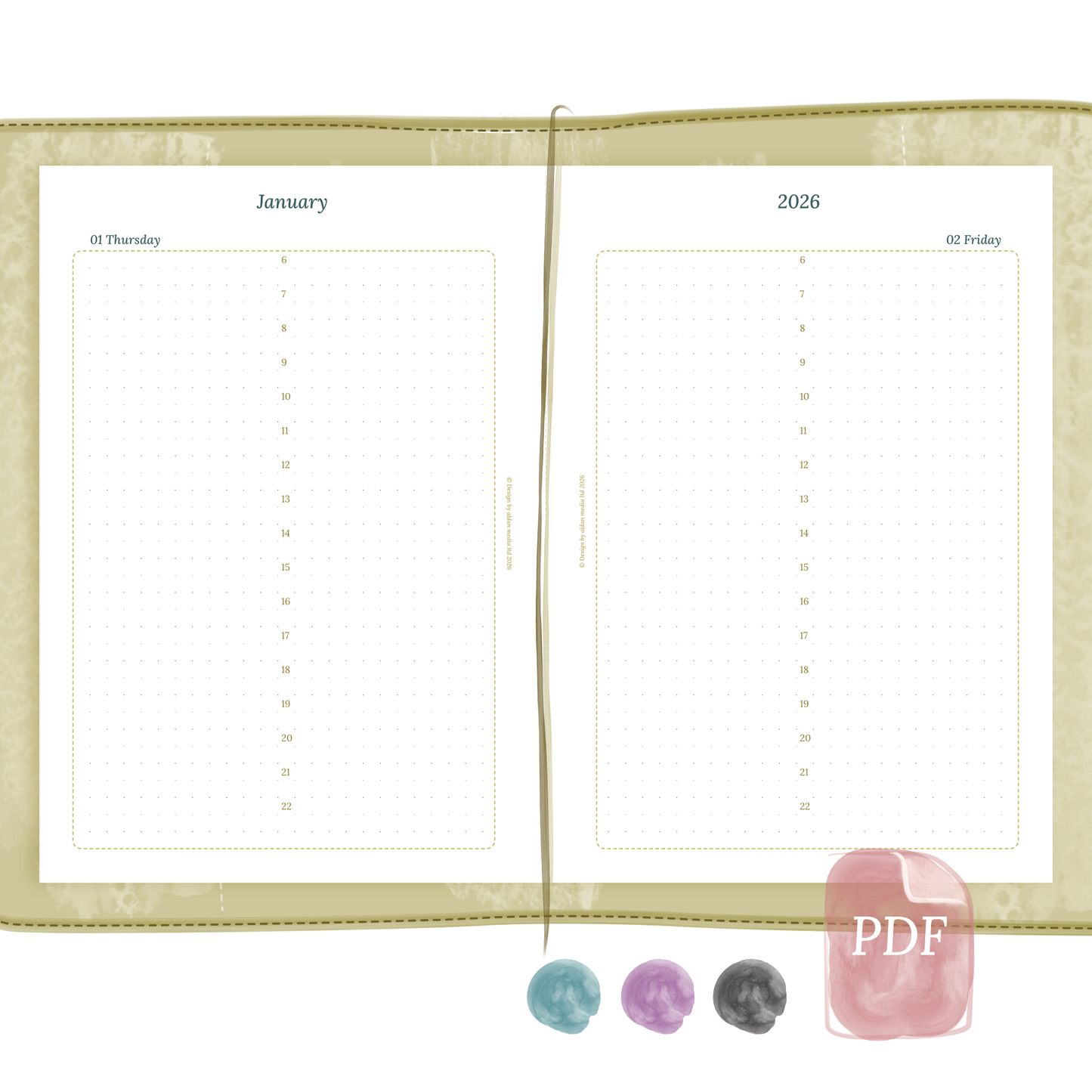TN A5 | D1P | Day on 1 page
