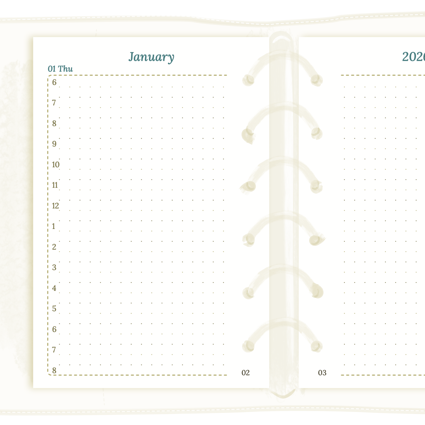 D1P | Day on 1 page - Pocket