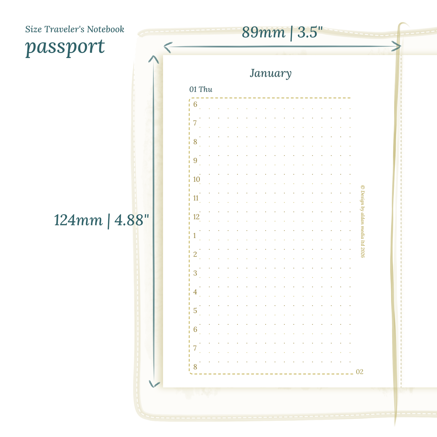 D1P | Day on 1 page - TN Passport