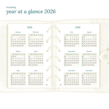 Bundle | Year at a glance, future log & monthly - Pocket