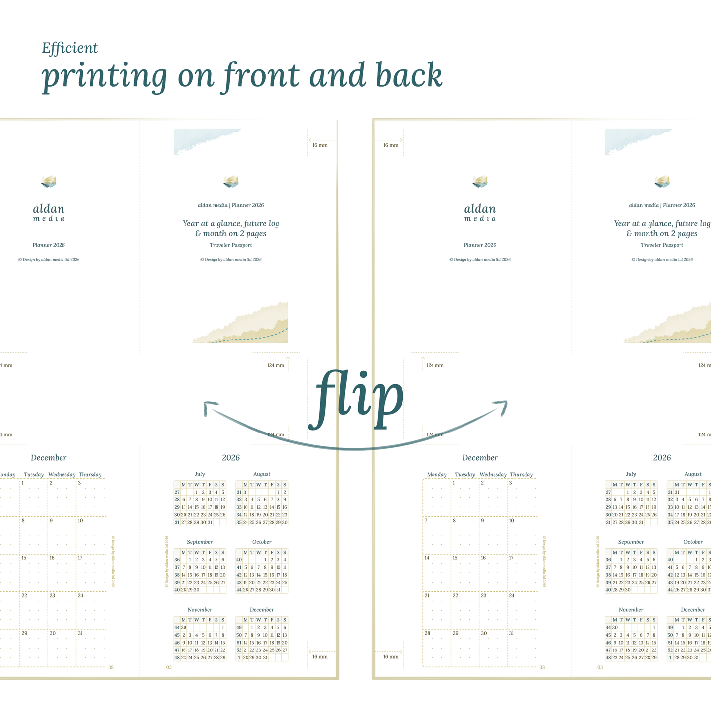 Bundle | Year at a glance, future log & monthly - TN Passport