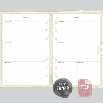 W2P | Week on 2 pages - A5