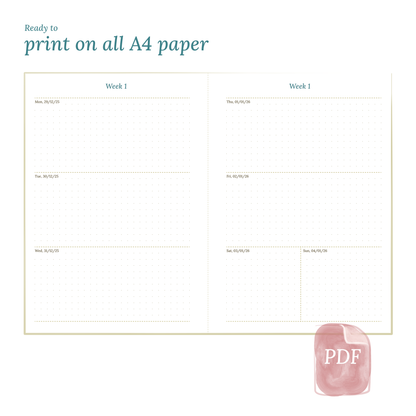 W2P | Week on 2 pages - A5