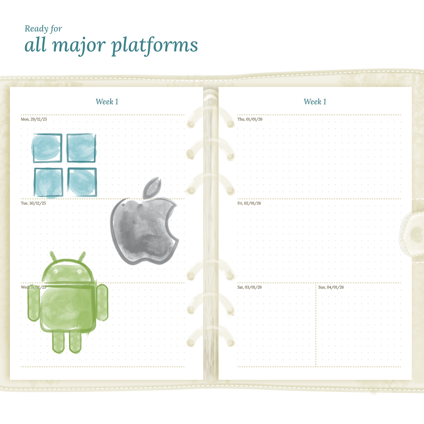 W2P | Week on 2 pages - A5