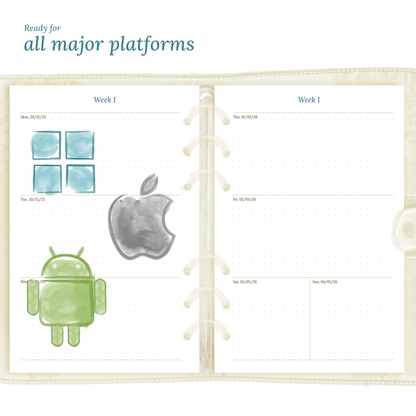 W2P | Week on 2 pages - A5