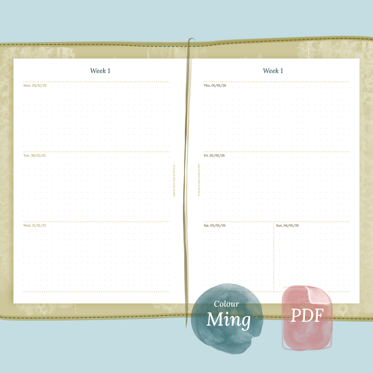 TN A5 | W2P | Week on 2 pages