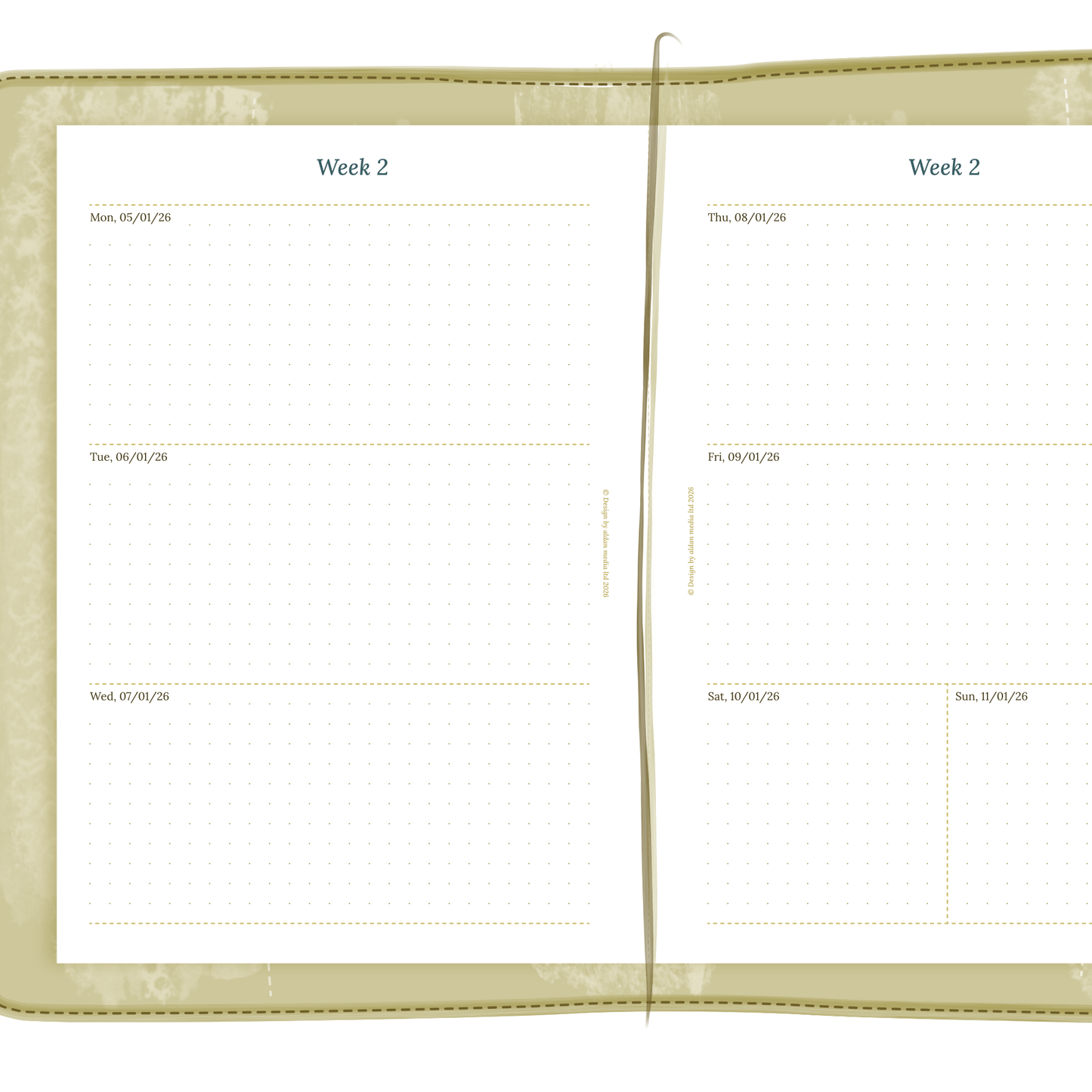 TN A5 | W2P | Week on 2 pages