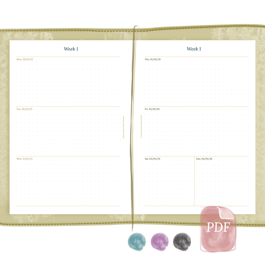 W2P | Week on 2 pages - TN A5