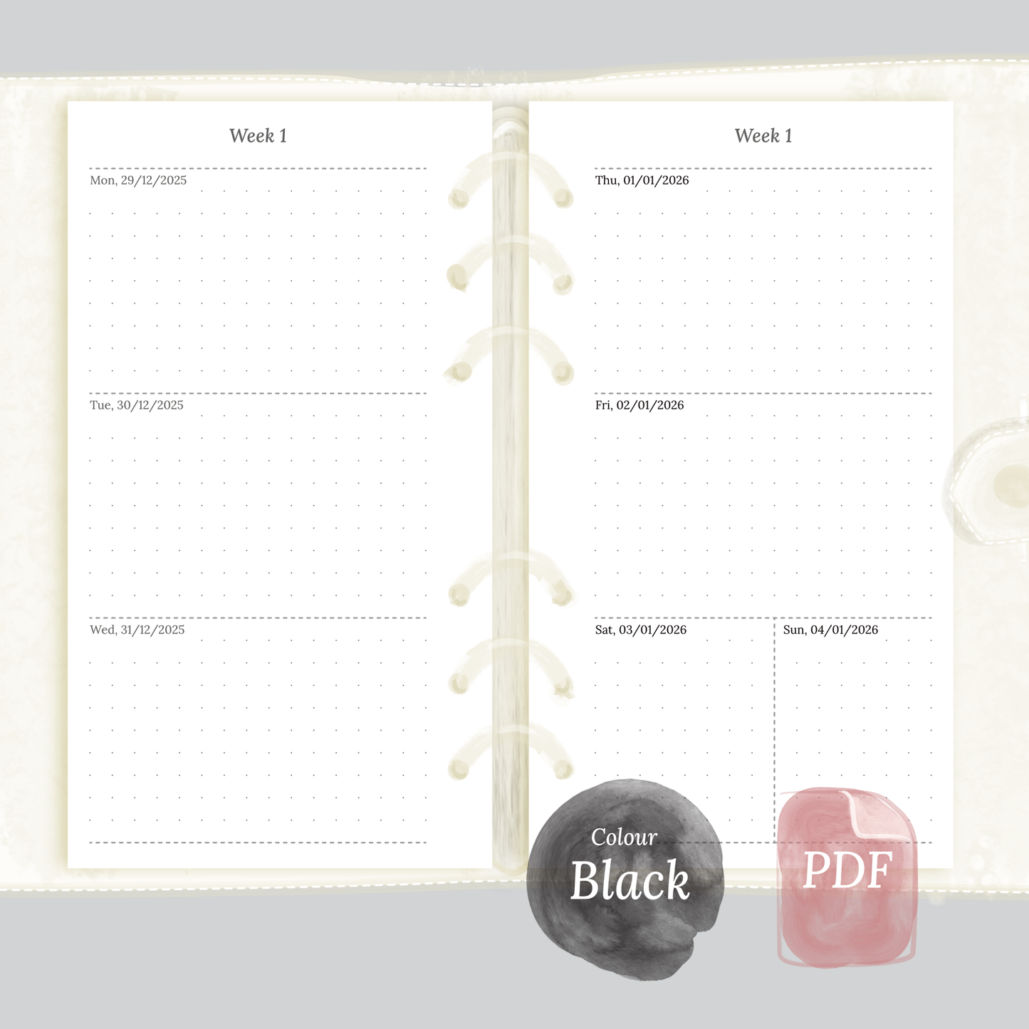 W2P | Week on 2 pages - Personal