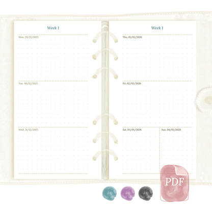 W2P | Week on 2 pages - Personal