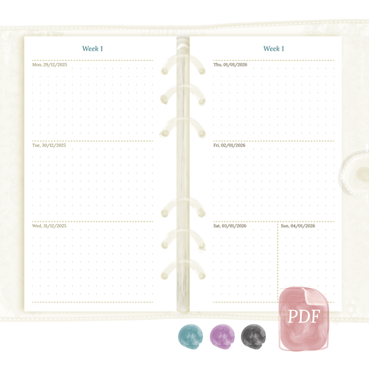 W2P | Week on 2 pages - Personal