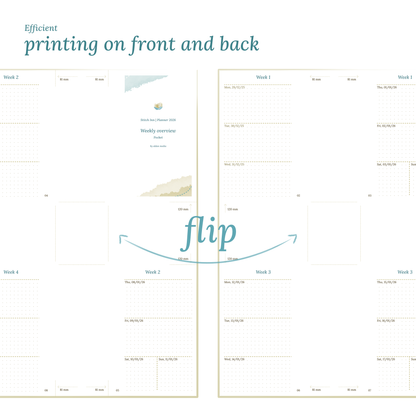 W2P | Week on 2 pages planner - Pocket