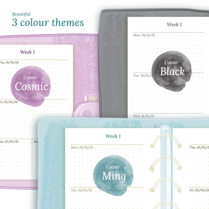 W2P | Week on 2 pages planner - Pocket