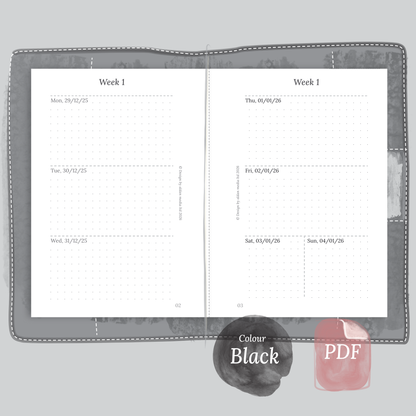 W2P | Week on 2 pages - TN Passport