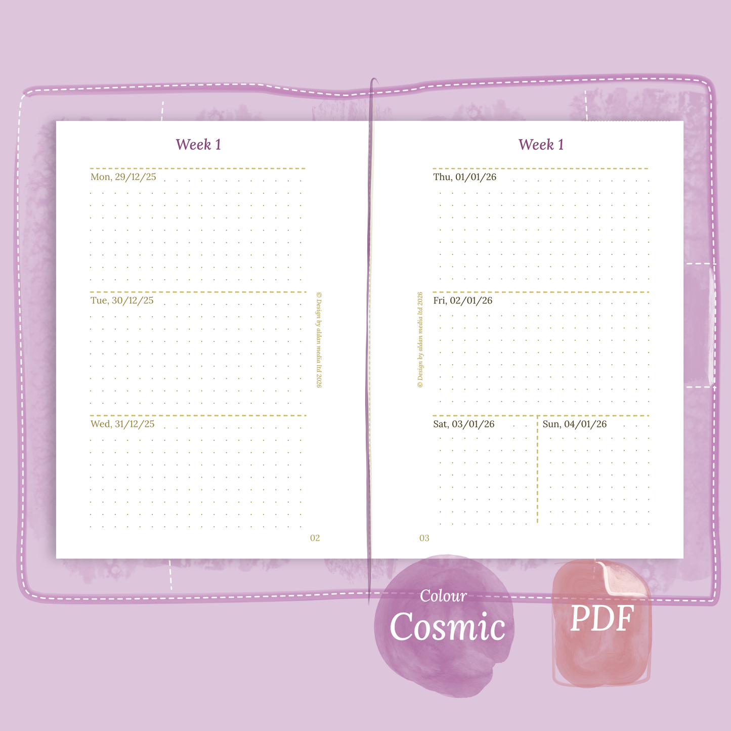 W2P | Week on 2 pages - TN Passport