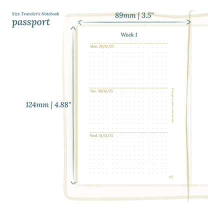 W2P | Week on 2 pages - TN Passport